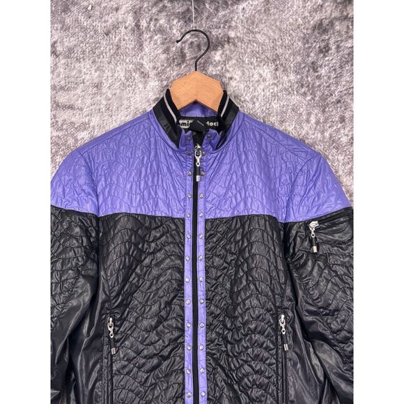 Jamie Sadock Jacket XS Womens Color Block Full Zip Quilted Bomber Sunsense - Picture 2 of 7